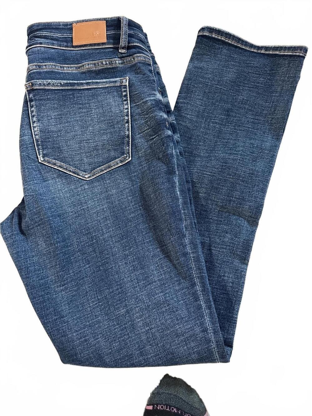 BKE Denim Men's Blue Jeans Size 32x32 Straight Fit Cotton Blend